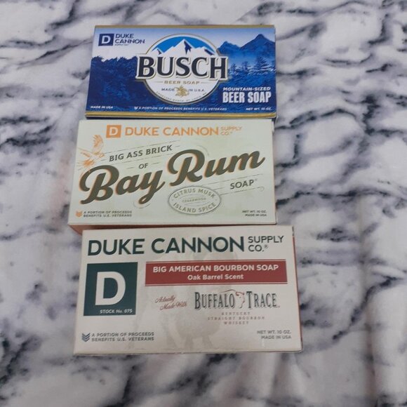 Duke Cannon Beer Soap Set: Busch Bay Rum & Bourbon Scented - Picture 2 of 2